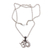 Men's sterling silver necklace, 'Mythical Om' - Men's Handcrafted Sterling Silver Pendant Necklace thumbail