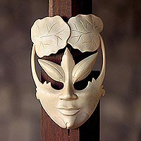 Wood mask, 'Water Lily Princess'