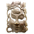 Wood mask, 'Quirky' - Handcrafted Contemporary Leaf Mask thumbail