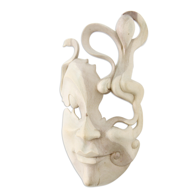 Wood mask, 'Enigma' - Wood mask