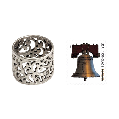Sterling silver band ring, 'Exotic Bali' - Handmade Floral Sterling Silver Band Ring