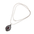 Garnet pendant necklace, 'Queen of Bali' - Handcrafted Sterling Silver and Garnet Pendant Necklace (image 2c) thumbail