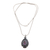 Amethyst pendant necklace, 'Queen of Bali' - Sterling Silver and Amethyst Pendant Necklace (image 2c) thumbail