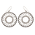 Sterling silver filigree earrings, 'Prayer Wheel' - Sterling silver filigree earrings thumbail