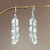 Sterling silver dangle earrings, 'Shining Feather' - Women's Sterling Silver Dangle Earrings from Indonesia (image 2) thumbail