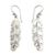 Sterling silver dangle earrings, 'Shining Feather' - Women's Sterling Silver Dangle Earrings from Indonesia thumbail