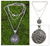 Sterling silver pendant necklace, 'Fern Flower Charm' - Sterling Silver Pendant Necklace from Indonesia thumbail