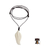 Halskette mit Knochenanhänger - Handgeschnitzte Halskette mit Anhänger aus Kuhknochen