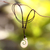 Pendant necklace, 'Hook Me Up' - Handcrafted Cow Bone Pendant Necklace (image 2b) thumbail