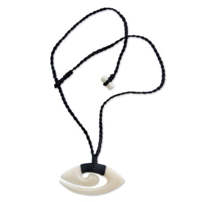 Artisan Crafted Balinese Fern Pendant Necklace