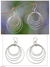 Sterling silver dangle earrings, 'Five Orbits' - Fair Trade Sterling Silver Dangle Earrings thumbail