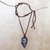 Bone pendant necklace, 'Lucky Hook' - Artisan Crafted Indonesian Cow Bone Necklace (image 2b) thumbail