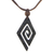 Bone pendant necklace, 'Glyphs' - Bone pendant necklace thumbail