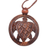 Coconut shell pendant necklace, 'Lucky Turtle' - Coconut shell pendant necklace thumbail
