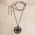 Coconut shell floral necklace, 'Lotus Faith' - Floral Coconut Shell Pendant Necklace (image 2) thumbail