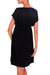 Jersey dress, 'Black Denpassar Chic' - Jersey dress (image 2b) thumbail