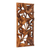 Holzrelief-Platte, 'Süßer balinesischer Hibiskus'. - Kunsthandwerklich gefertigtes florales Holzrelief