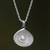 Cultured pearl pendant necklace, 'Oyster Secrets' - Hand Made Pearl and Sterling Silver Pendant Necklace