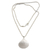 Halskette mit Anhänger aus Zuchtperlen - Handgefertigte Halskette mit Anhänger aus Perlen und Sterlingsilber