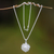 Cultured pearl pendant necklace, 'Pemuteran Treasure' - Fair Trade Sterling Silver and Pearl Pendant Necklace (image 2b) thumbail