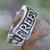 Men's sterling silver ring, 'Glorious Freedom' - Men's Handcrafted Sterling Silver Band Ring thumbail