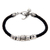 Sterling silver braided bracelet, 'Open Tribal Scroll' - Sterling silver braided bracelet thumbail