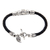 Sterling silver braided bracelet, 'Open Tribal Scroll' - Sterling silver braided bracelet (image 2b) thumbail