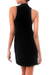 Jersey dress, 'Lotus Flames in Black' - Jersey Knit Dress (image 2b) thumbail