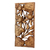 Wood relief panel, 'Love Lotus' - Hand Crafted Wood Floral Relief Panel (image 2b) thumbail