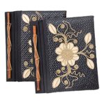 Pandanus journals, 'Floral Pride' (set of 2) - Pandanus journals (Set of 2)