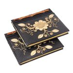 Pandanus journals, 'Floral Pride' (set of 2) - Pandanus journals (Set of 2)