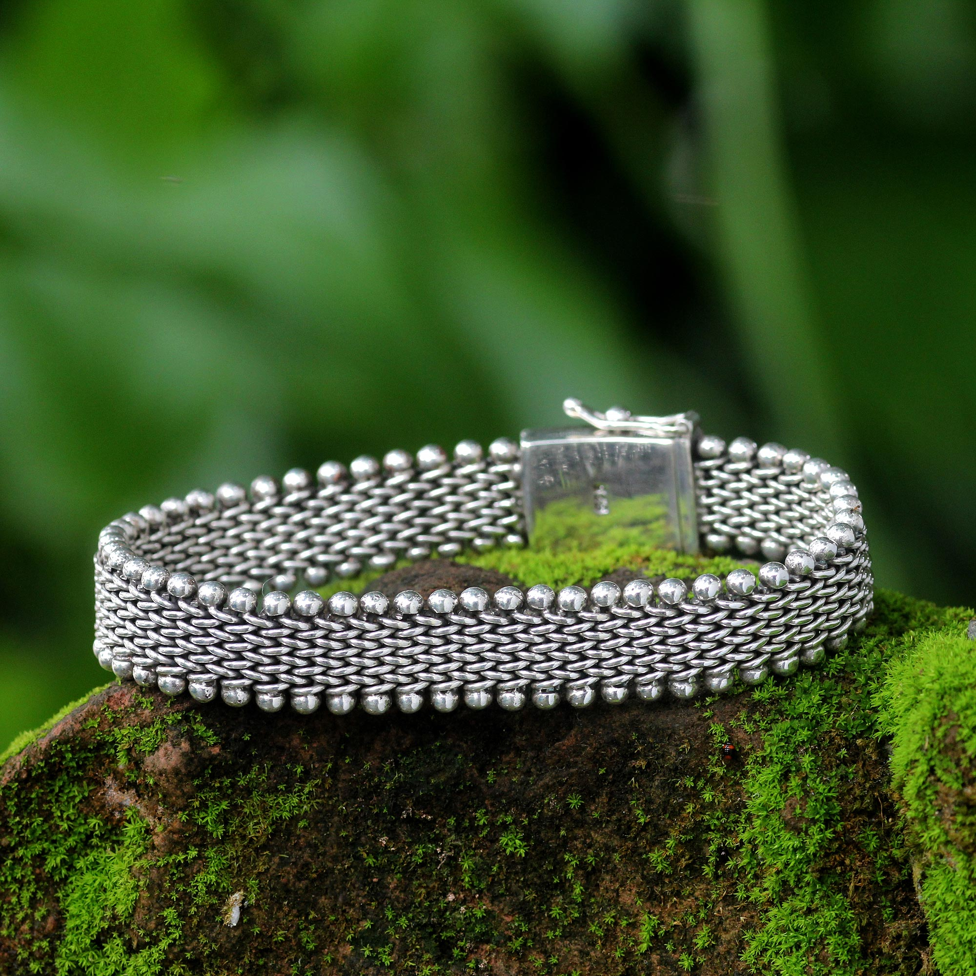 Custom ID Silver Bracelet for Men, Gift idea for Him – All-For-Men