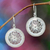 Sterling silver flower earrings, 'Paradise Bloom' - Floral Sterling Silver Dangle Earrings (image 2) thumbail