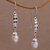 Ohrhänger aus Zuchtperlen - Balinesische handgefertigte Ohrringe aus Sterlingsilber und Perlen