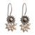Cultured pearl dangle earrings, 'Femme Fatale' - Artisan Crafted Sterling Silver and Pearl Earrings (image 2c) thumbail