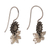 Cultured pearl dangle earrings, 'Femme Fatale' - Artisan Crafted Sterling Silver and Pearl Earrings (image 2d) thumbail