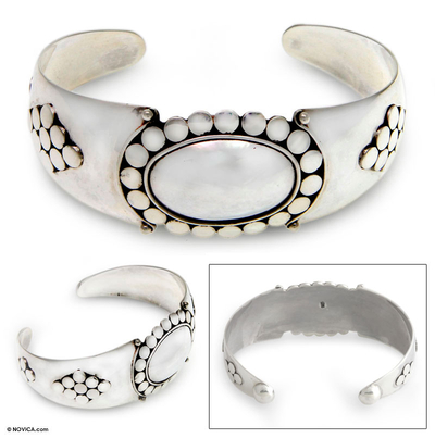 Sterling silver cuff bracelet, 'Dreaming of Bali' - Sterling Silver Cuff Bracelet