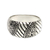 Men's sterling silver ring, 'Famous Warrior' - Men's Unique Sterling Silver Band Ring thumbail