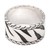 Men's sterling silver ring, 'Heart of a Tiger' - Men's Sterling Silver Band Ring (image 2c) thumbail