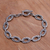 Sterling silver link bracelet, 'Fern Forest' - Unique Sterling Silver Link Bracelet (image 2) thumbail