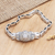 Men's gold accent link bracelet, 'Royal Supreme' - Men's Hand Crafted Sterling Silver Bracelet (image 2) thumbail