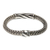 Men's sterling silver bracelet, 'Flames of Wisdom' - Men's Sterling Silver Chain Bracelet (image 2b) thumbail