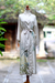 Silk robe, 'Azure Blossoms' - Silk robe (image 2b) thumbail