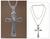 Sterling silver cross necklace, 'Blessings' - Indonesian Sterling Silver Cross Necklace