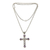 Amethyst-Kreuz-Halskette - Einzigartige Kreuzkette aus Amethyst und Sterlingsilber