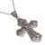 Amethyst cross necklace, 'Redemption' - Amethyst cross necklace (image 2c) thumbail