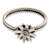 Birthstone cubic zirconia flower ring, 'April Daisy' - Cubic Zirconia and Sterling Silver Flower Ring
