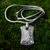 Men's sterling silver necklace, 'Royal Fern' - Men's Sterling Silver Pendant Necklace thumbail