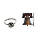 Birthstone flowers amethyst ring, 'February Violet' - Handcrafted Sterling Silver and Amethyst Ring