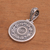 Sterling silver pendant, 'Borobudur Muse' - Fair Trade Sterling Silver Pendant (image 2b) thumbail